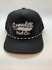 Armadillo Hat Co Dark Fader Black 5 Panel SnapBack Trucker Hat