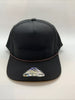 Armadillo Hat Co Black Bird Black 5 Panel SnapBack Hat Cap