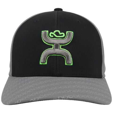 Hooey "SOLO III" Black/Gray Flexfit Hat 2119BKGY-02 L/XL - Southern Girls Boutique