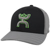 Hooey "SOLO III" Black/Gray Flexfit Hat 2119BKGY-02 L/XL - Southern Girls Boutique