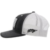 HOOEY Liberty Roper Charcoal/White Mesh SnapBack Trucker 2210T-CHWH - Southern Girls Boutique