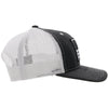 HOOEY Liberty Roper Charcoal/White Mesh SnapBack Trucker 2210T-CHWH - Southern Girls Boutique