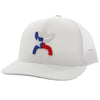 Hooey "TEXICAN" White Texas Flag Snapback Trucker 2220T-WH - Southern Girls Boutique