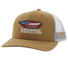 Hooey "RESISTOL" TAN/WHITE HAT Mesh Snapback Trucker 2251T-TNWH - Southern Girls Boutique