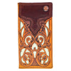 Hooey "TOP NOTCH" RODEO HOOEY WALLET TAN/ BROWN W/IVORY LEATHER HW008-TNBR - Southern Girls Boutique