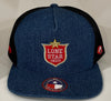 Hooey  LS010 "LONE STAR" DENIM/BLACK SnapBack Trucker - Southern Girls Boutique