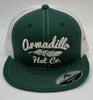 Armadillo Hat Company DURANGO Green with White Mesh Snapback Trucker style - Southern Girls Boutique