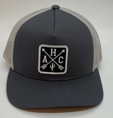 Armadillo Hat Co BREEZY Graphite silver SnapBack Trucker Hat - Southern Girls Boutique