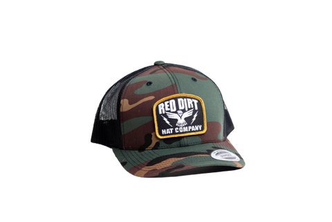 Red Dirt Hat Thunderstruck Camo Black Mesh Trucker Patch Cap RDHC- 251 - Southern Girls Boutique