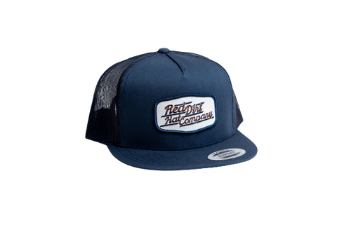 Red Dirt Hat BIRCH BUCKLE II Navy Mesh Trucker Patch Cap RDHC-263 - Southern Girls Boutique