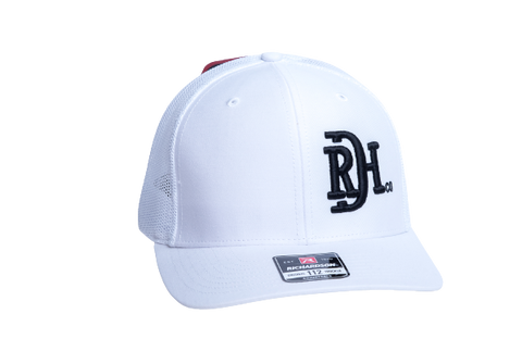Red Dirt Hat Branded White Mesh Trucker Patch Cap RDHC-192 - Southern Girls Boutique