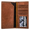 Hooey "ROUGHY CLASSIC" ROUGHOUT BROWN LEATHER RODEO WALLET RW001-TNBR - Southern Girls Boutique
