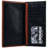 Hooey "NEON MOON" RODEO ROUGHY WALLET BLACK/ BROWN W/ TURQUOISE AZTEC RW002-BKBR - Southern Girls Boutique
