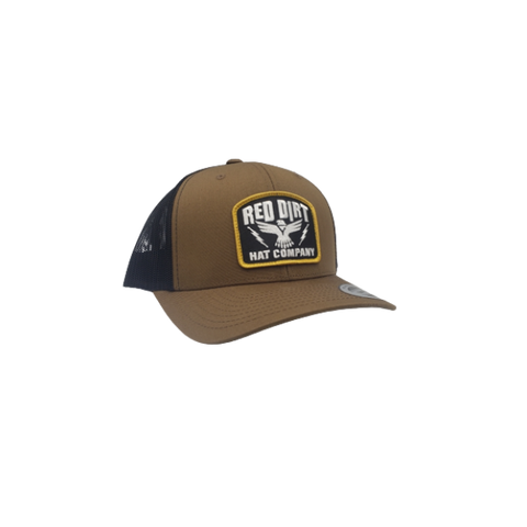 Red Dirt Hat Thunderstruck Brown/Black Mesh Trucker Patch Cap RDHC- 231 - Southern Girls Boutique
