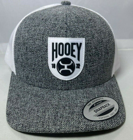 HOOEY Hat BRONX Gray with White Mesh Trucker OSFA 2003T-GYWH - Southern Girls Boutique
