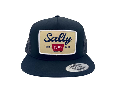 Salty Rodeo THE OG Black Mesh Snapback Trucker Hat - Southern Girls Boutique