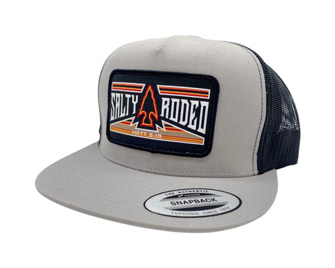 Salty Rodeo ARROWHEAD Silver Black Mesh Snapback Trucker Hat - Southern Girls Boutique