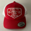 Lazy J Ranch Wear Red & White 3.5" Red Ranch Patch Lazy J Hat - Southern Girls Boutique