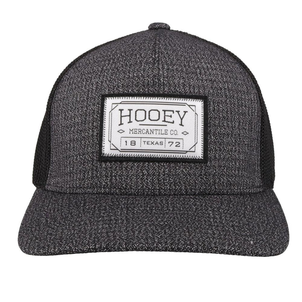 Hooey Western Original Leather Patch SnapBack Trucker Hat 2114T-BK