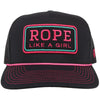 Hooey Rope Like A Girl Black Mesh and Pink 2149T-BK - Southern Girls Boutique