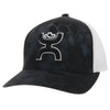 Hooey "BASS" BLACK/WHITE Mesh Snapback Trucker 2155T-BKWH - Southern Girls Boutique