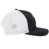 Hooey "BASS" BLACK/WHITE Mesh Snapback Trucker 2155T-BKWH - Southern Girls Boutique