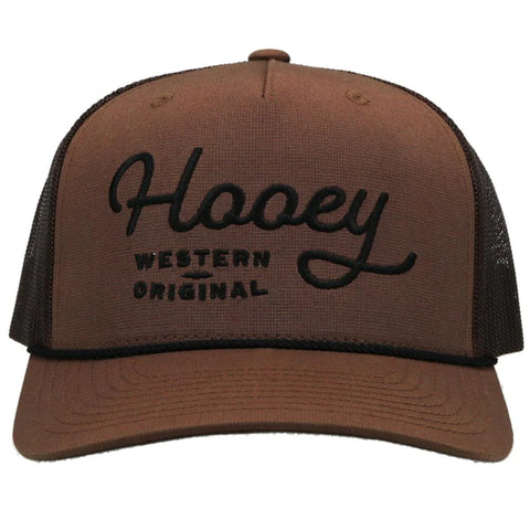 Hooey "OG" BROWN W/BROWN STITCHING SNAPBACK Trucker 2160T-BR - Southern Girls Boutique