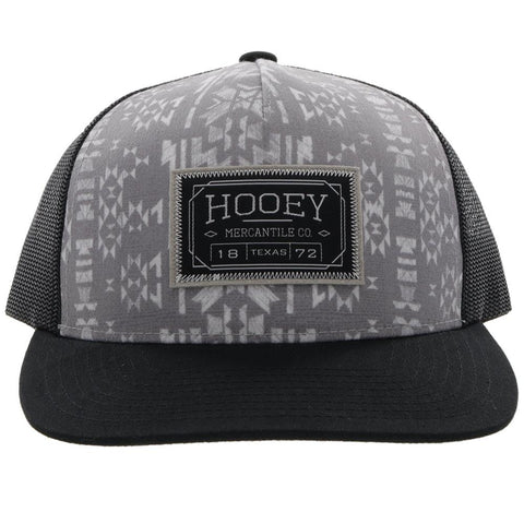 Hooey "DOC" Grey Black Mesh Snapback Trucker 2202T-GYBK - Southern Girls Boutique