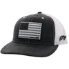 HOOEY Liberty Roper Charcoal/White Mesh SnapBack Trucker 2210T-CHWH - Southern Girls Boutique