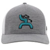 Hooey "GOLF" Grey/White Flexfit 2216GYWH-01 - Southern Girls Boutique