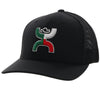 Hooey "BOQUILLAS" Black Flexfit Mexican Flag Hat 2218BK - Southern Girls Boutique