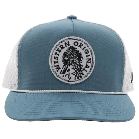Hooey "QUANAH" Teal/White SnapBack Trucker 2226T-TLWH - Southern Girls Boutique