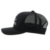 HOOEY "RESISTOL" BLACK W/FEATHER LOGO Mesh Snapback Trucker 2251T-BK - Southern Girls Boutique