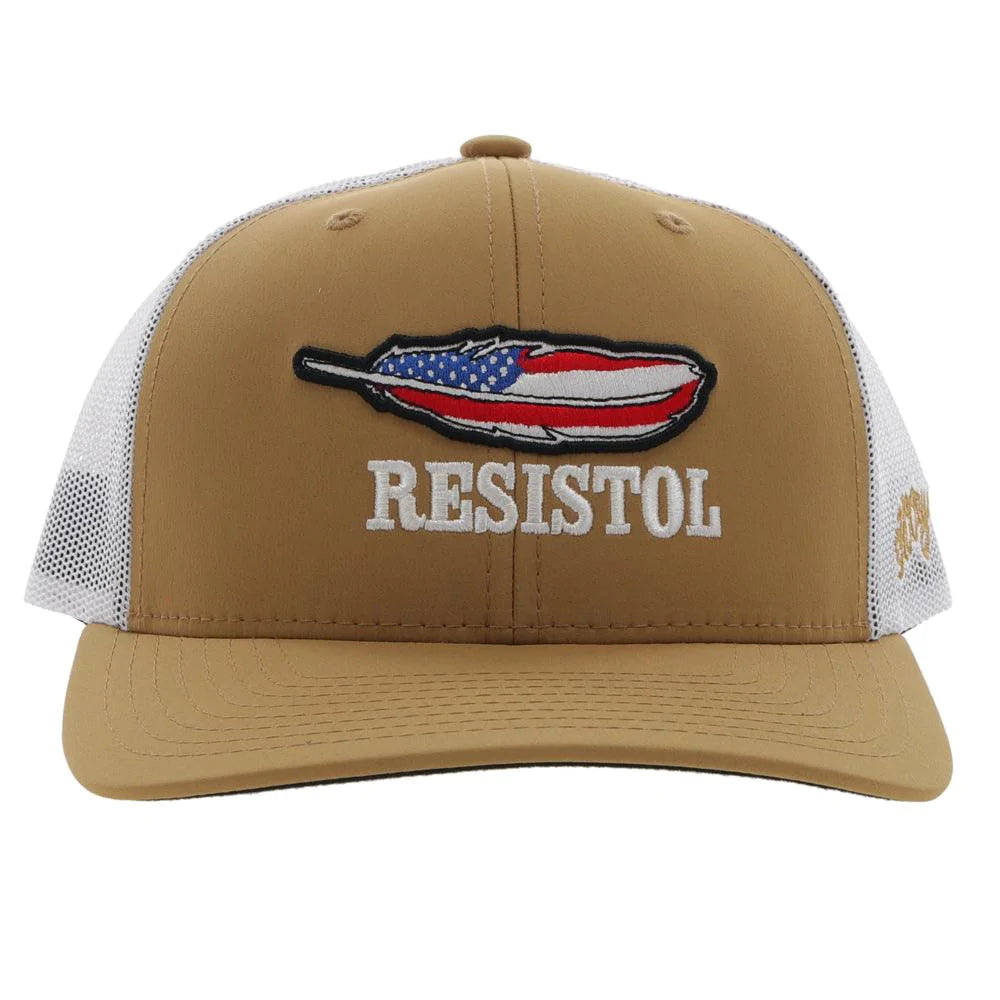 Hooey RESISTOL TAN WHITE HAT Mesh Snapback Trucker 2251T TNWH Southern Girls Boutique