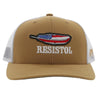 Hooey "RESISTOL" TAN/WHITE HAT Mesh Snapback Trucker 2251T-TNWH - Southern Girls Boutique