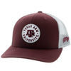 HOOey Maroon & Grey Texas A&M Patch Snapback Cap 7018TMAGY - Southern Girls Boutique