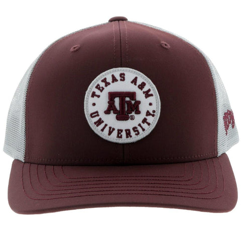HOOey Maroon & Grey Texas A&M Patch Snapback Cap 7018TMAGY - Southern Girls Boutique