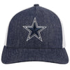 Hooey Dallas Cowboys Fitted Denim/White Football Hat 7088DEWH - Southern Girls Boutique