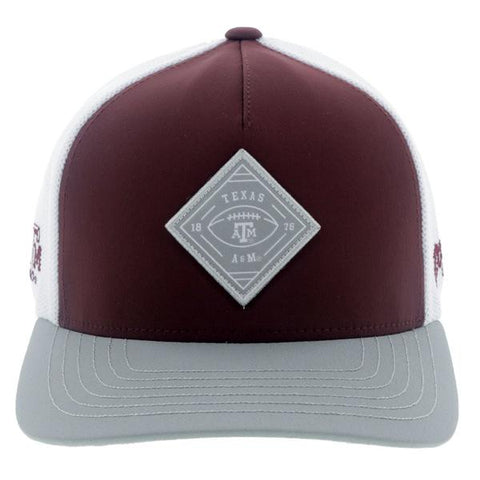 HOOey Men's Texas A&M Maroon/White Flex Fit Cap - Southern Girls Boutique