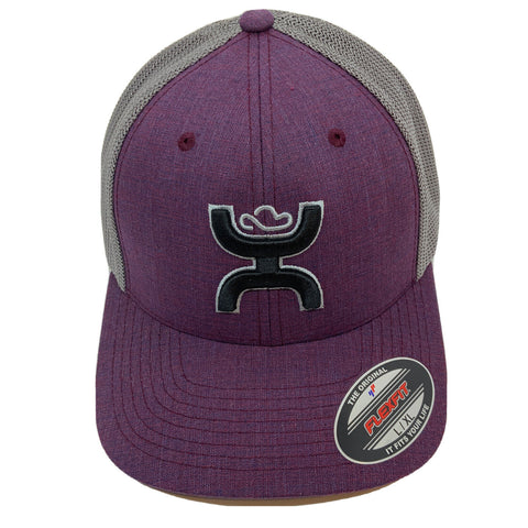 Hooey Baseball Hat Cayman Purple With Gray Mesh Flexfit 221102 PLGY - Southern Girls Boutique