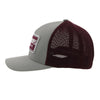Hooey Cactus Ropes Texas Grey Maroon Mesh Flexfit Hat CR084 - Southern Girls Boutique