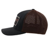 Hooey Cactus Ropes Texas Black Brown Mesh Flexfit Hat CR085 - Southern Girls Boutique