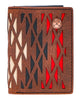 HOOEY  "CHAPAWEE" TRIFOLD HOOEY WALLET IVORY/RED W/LASER CUT AZTEC PRINT SKU: HTF012-CRRD - Southern Girls Boutique