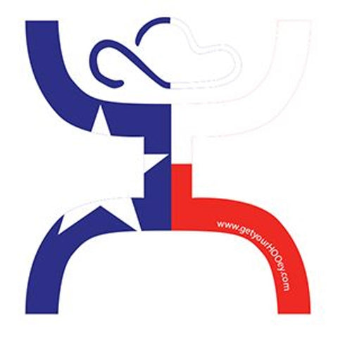 Hooey Texas Red/Blue/White Sticker - Southern Girls Boutique