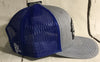 Red Dirt Hat Co “Thin Blue Line” Heather Grey / Blue Snap Back Trucker Hat - Southern Girls Boutique