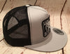 Lazy J Gray and Black Elevation Hereford Patch Cap   Mesh Trucker - Southern Girls Boutique