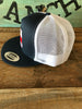 Lazy J Black and White Texas Flag Hereford Patch Cap (4") - Southern Girls Boutique
