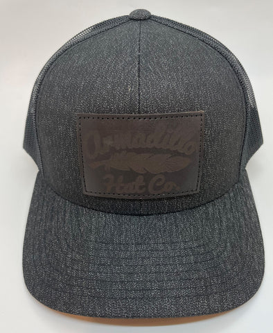 Armadillo Hat Company CASH Leather patch SnapBack Trucker - Southern Girls Boutique