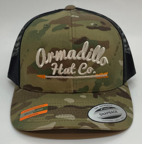 Armadillo Hat Co Camo Black Mesh SnapBack Hunting Hat - Southern Girls Boutique
