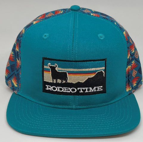 DALE BRISBY SUNSET SANTA FE BACK/TEAL HAT - Southern Girls Boutique